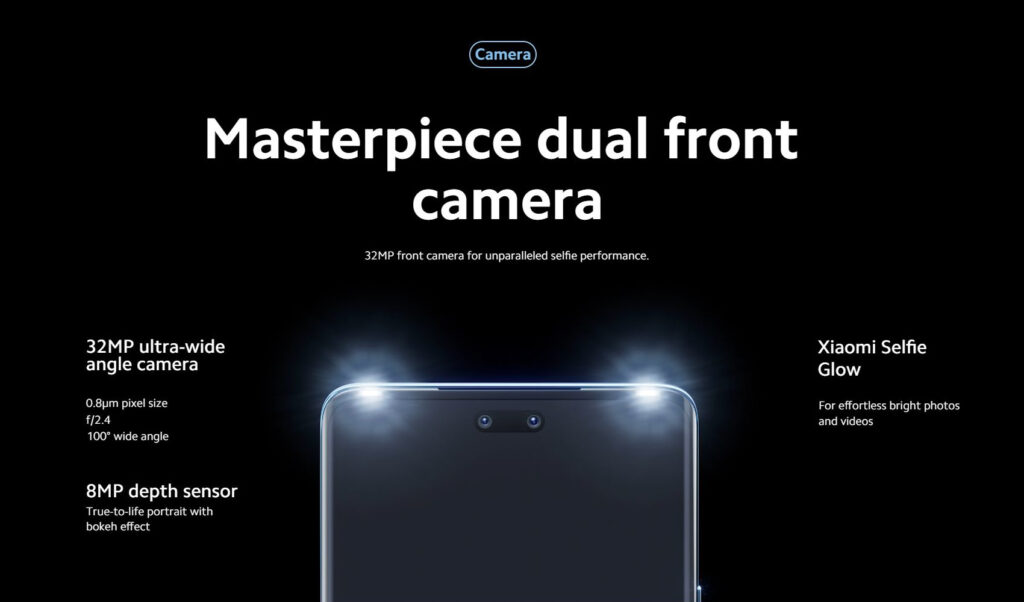 Xiaomi 13 Lite 前面カメラ