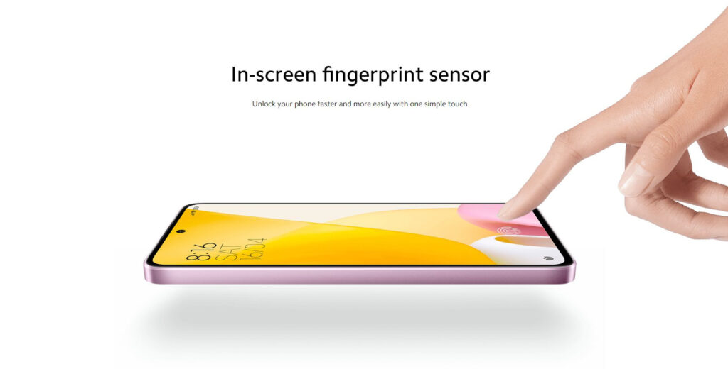 Xiaomi 12 Lite 指紋認証
